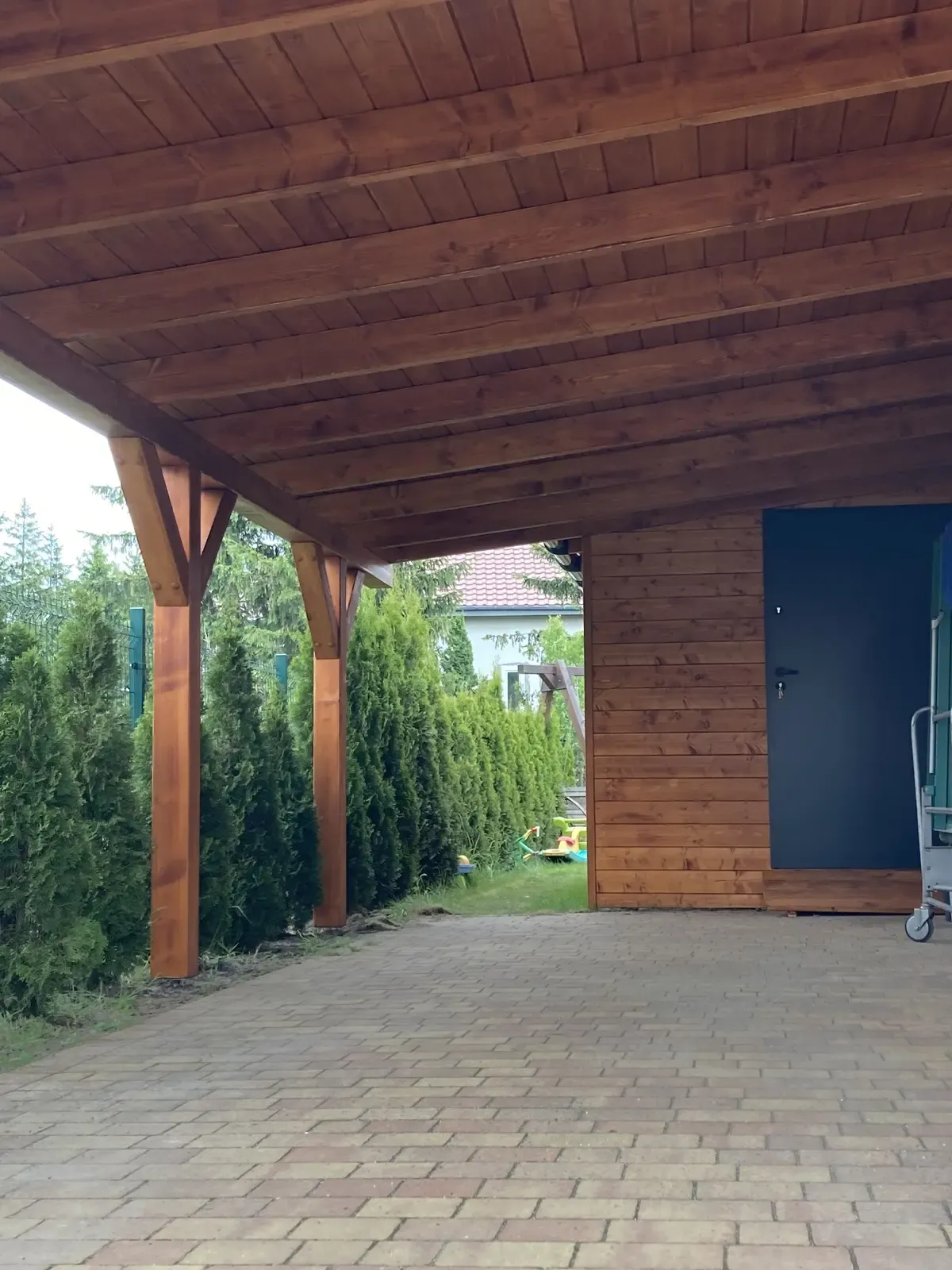 Carport z domkiem Carporty wiaty