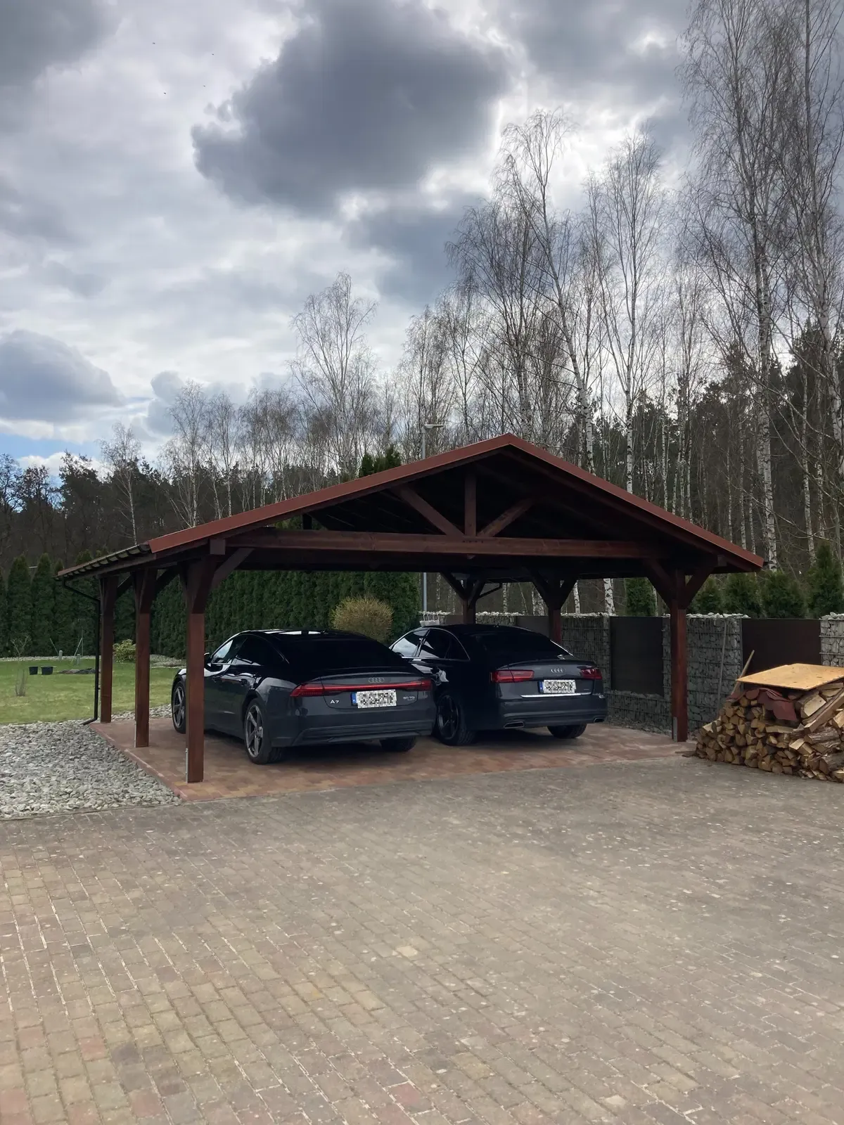 Carport dwustanowiskowy Carporty wiaty