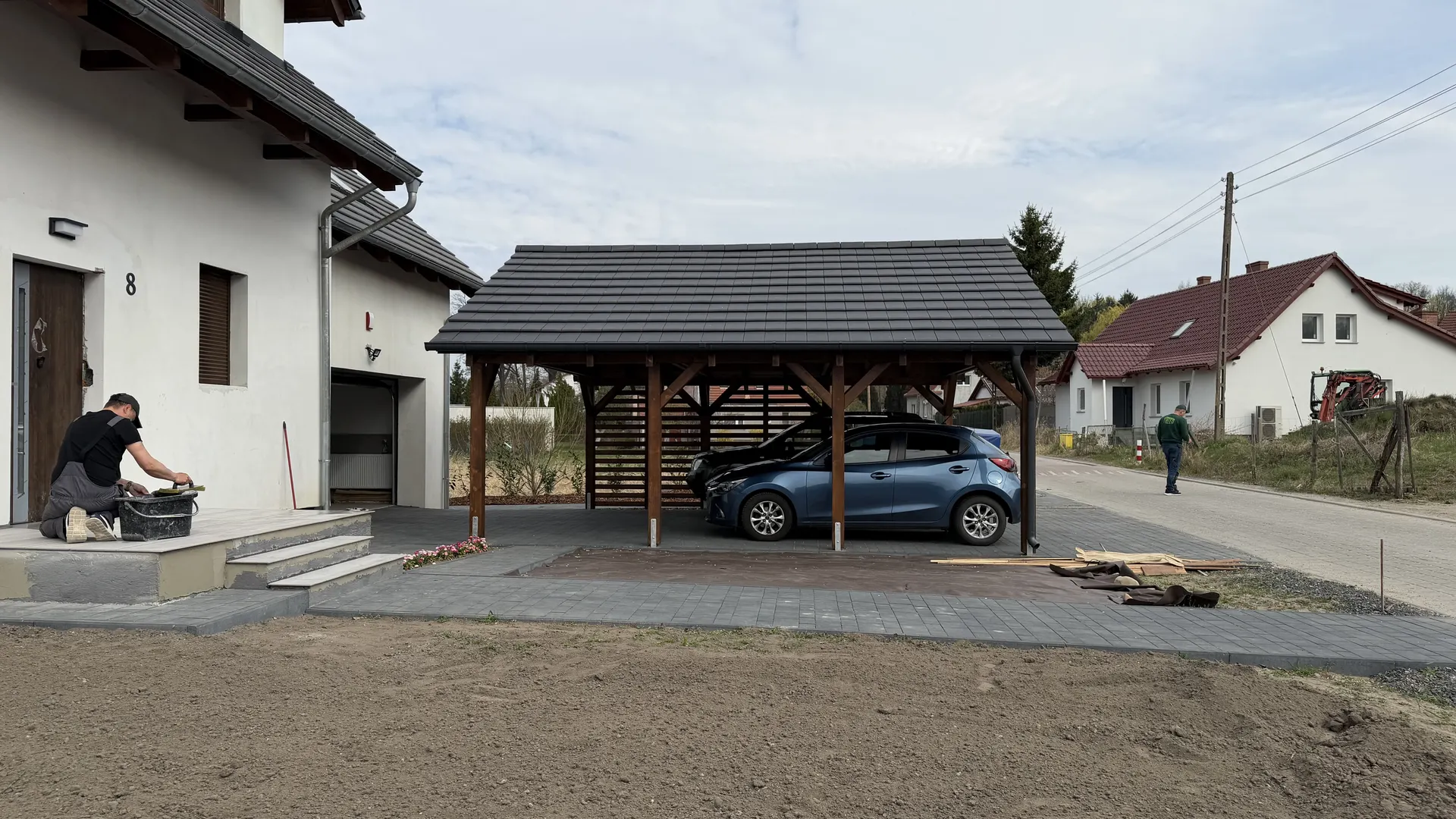 Wiata dwustanowiskowa Carporty wiaty