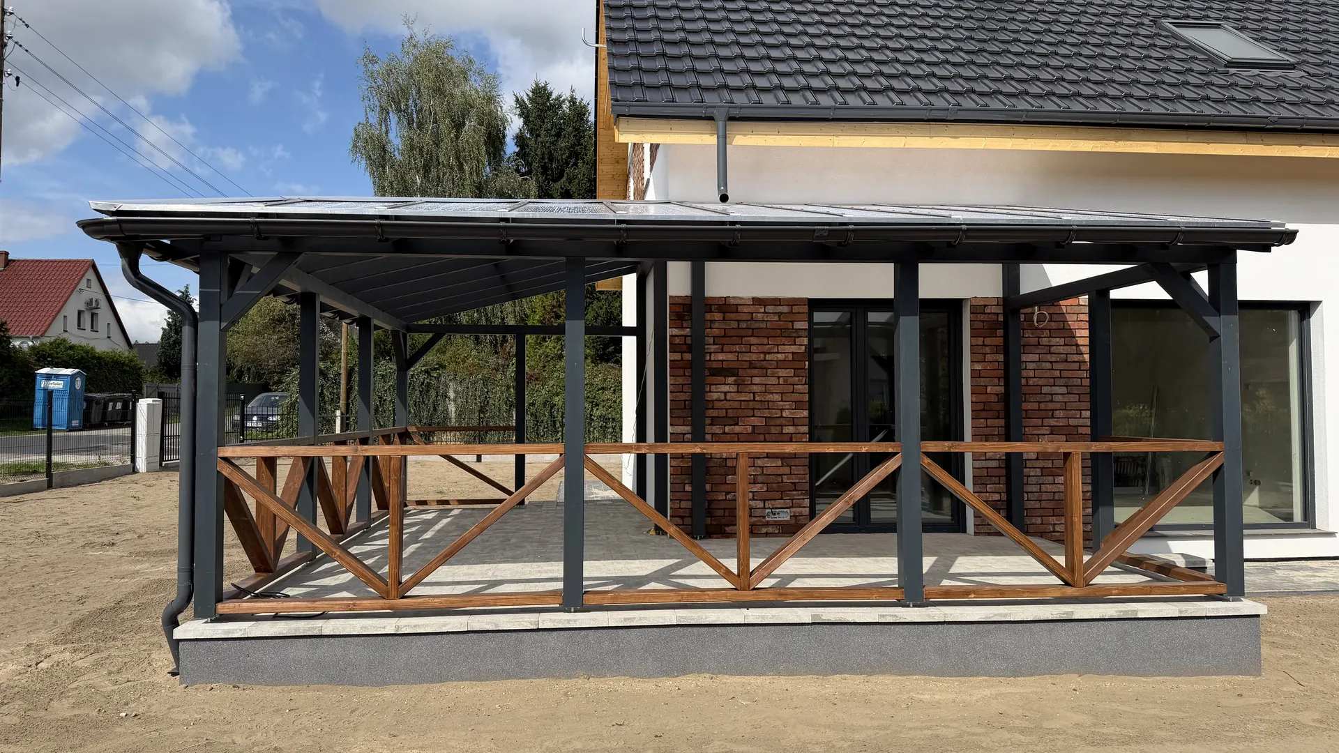 Zadaszenie tarasu z balustradami 7 Zadaszenie tarasu zielona gora