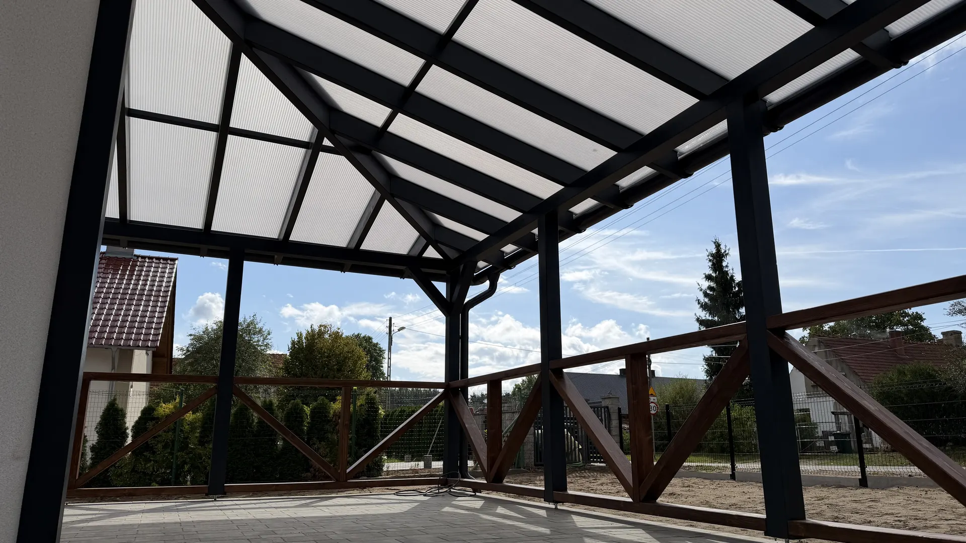 Zadaszenie tarasu z balustradami 5 Zadaszenie tarasu zielona gora